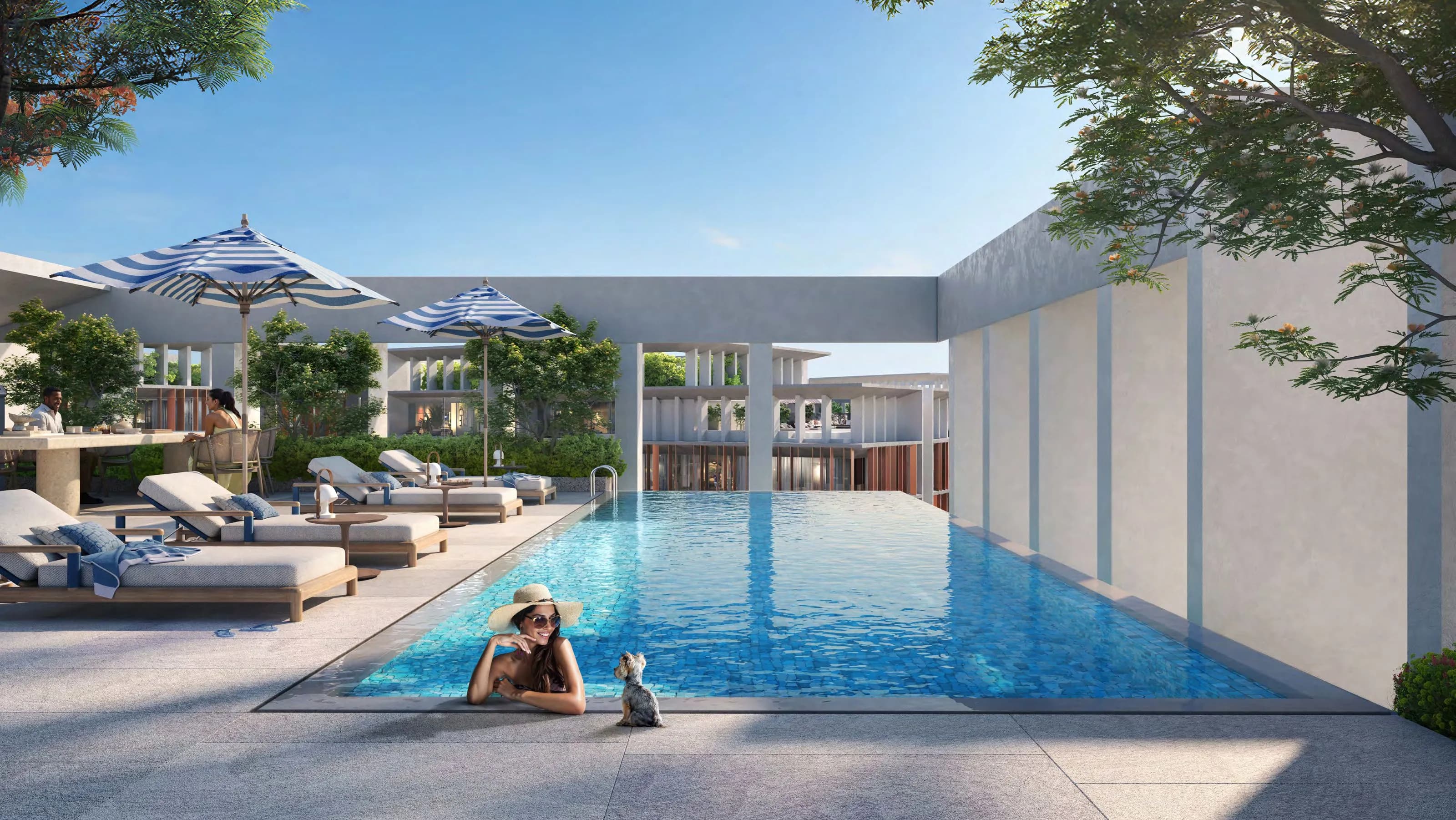 Alder in Park Five amenity Swimming Pool - Dubai Production City, Dubai - by Deyaar