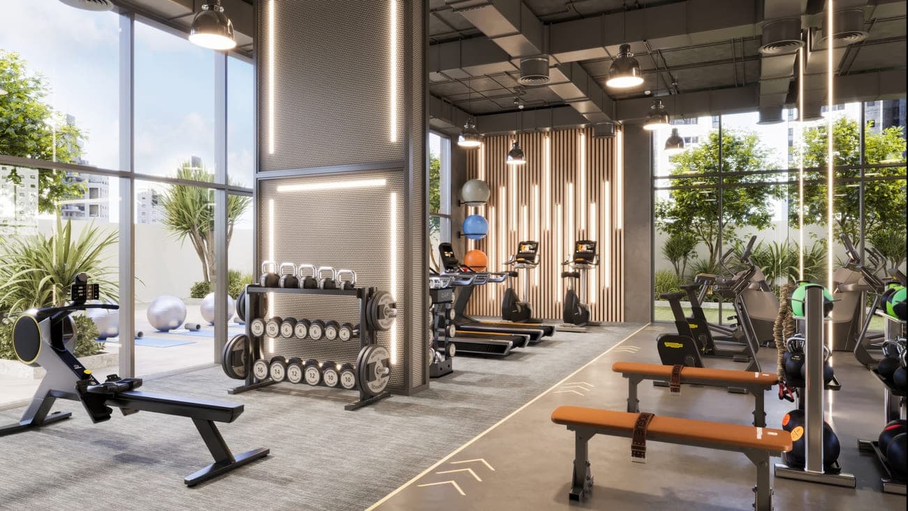 All Seasons Residence amenity Gym - Dubai Sports City, Dubai - by Al Zarooni Real Estate