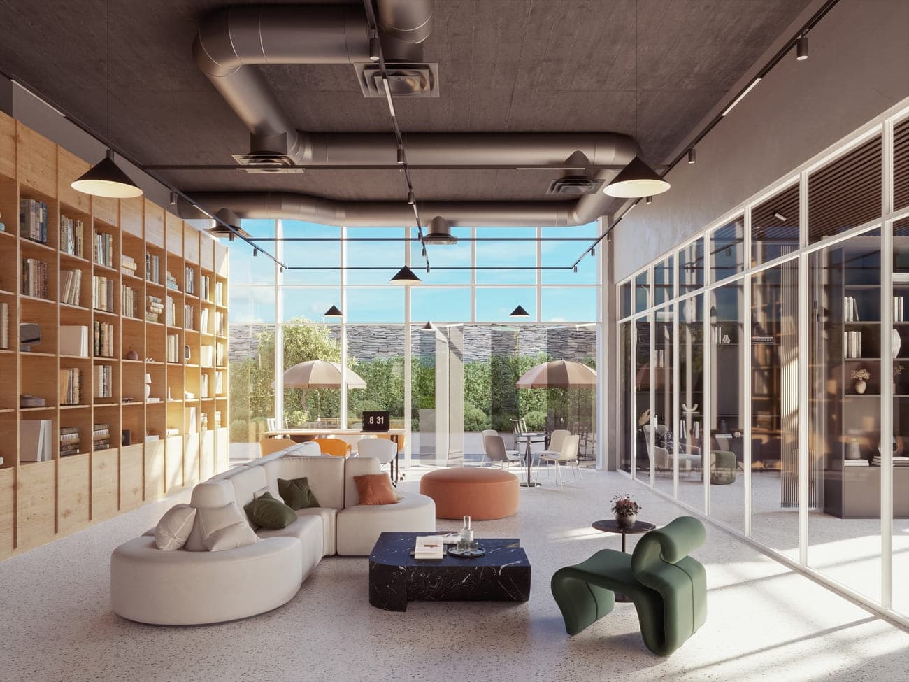 All Seasons Residence amenity Library And Meeting Room - Dubai Sports City, Dubai - by Al Zarooni Real Estate