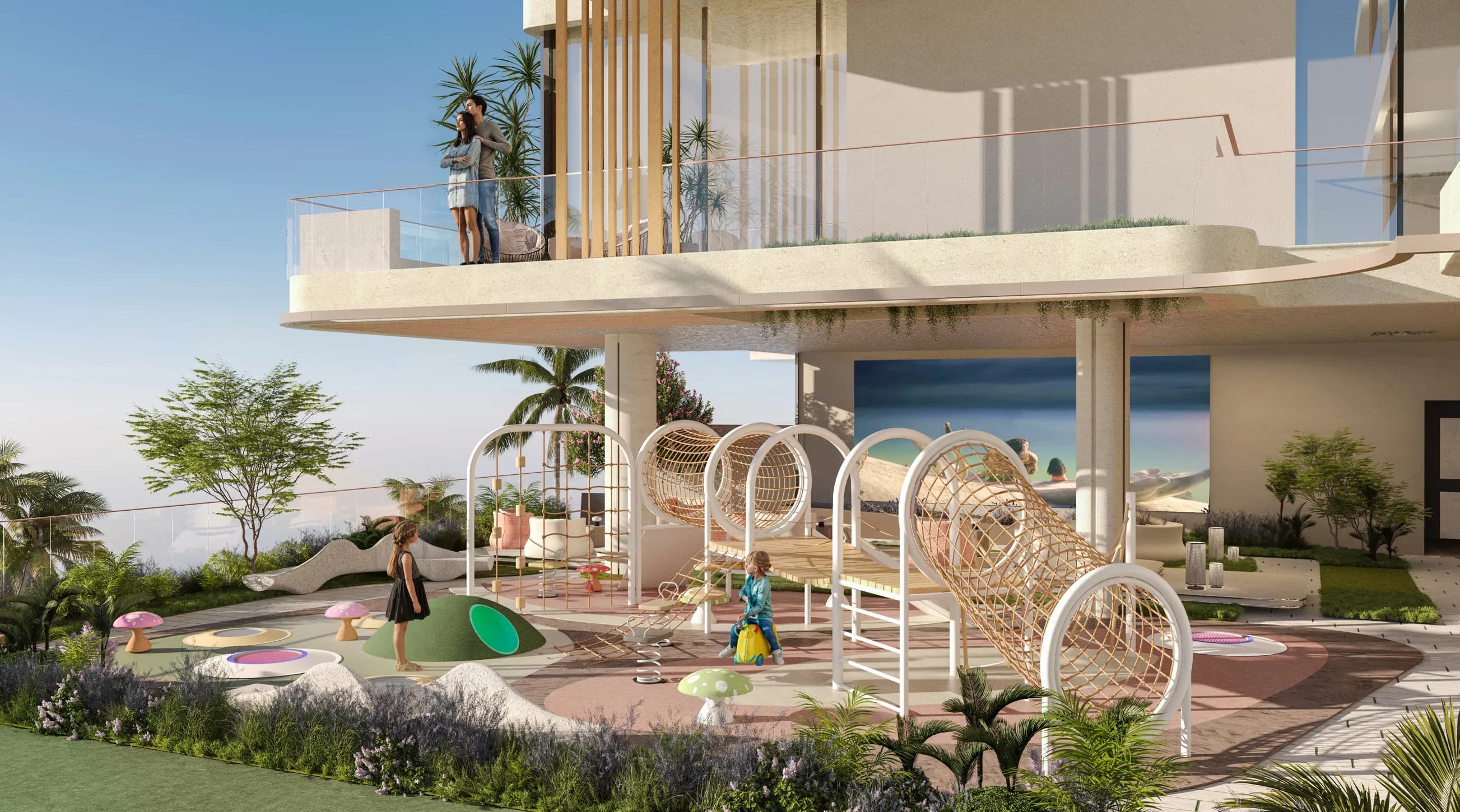 Allegro Park amenity Children’s Play Area - Palm Deira, Dubai - by Mill Hill Riviera Development
