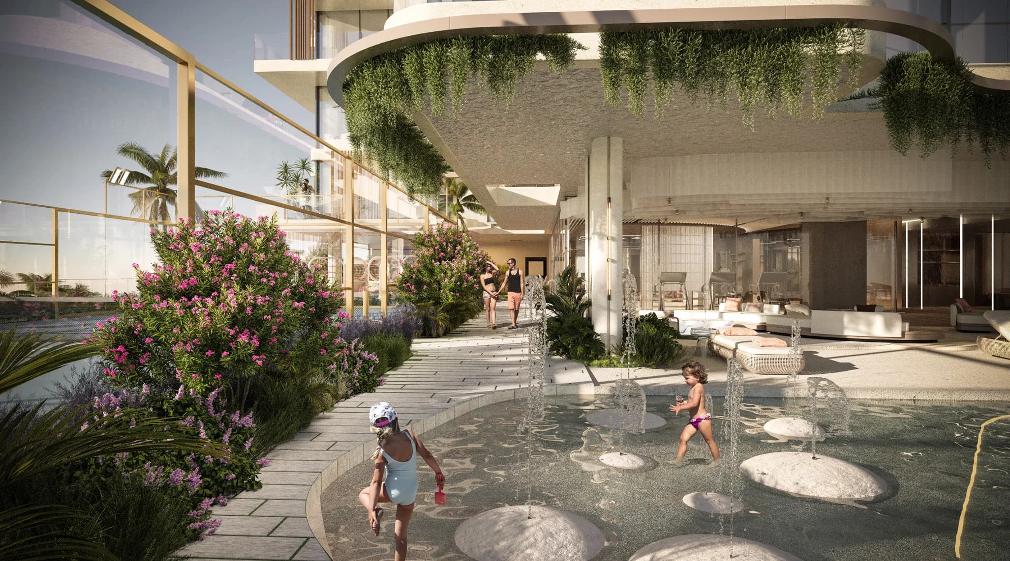 Allegro Park amenity Splash Pad - Palm Deira, Dubai - by Mill Hill Riviera Development