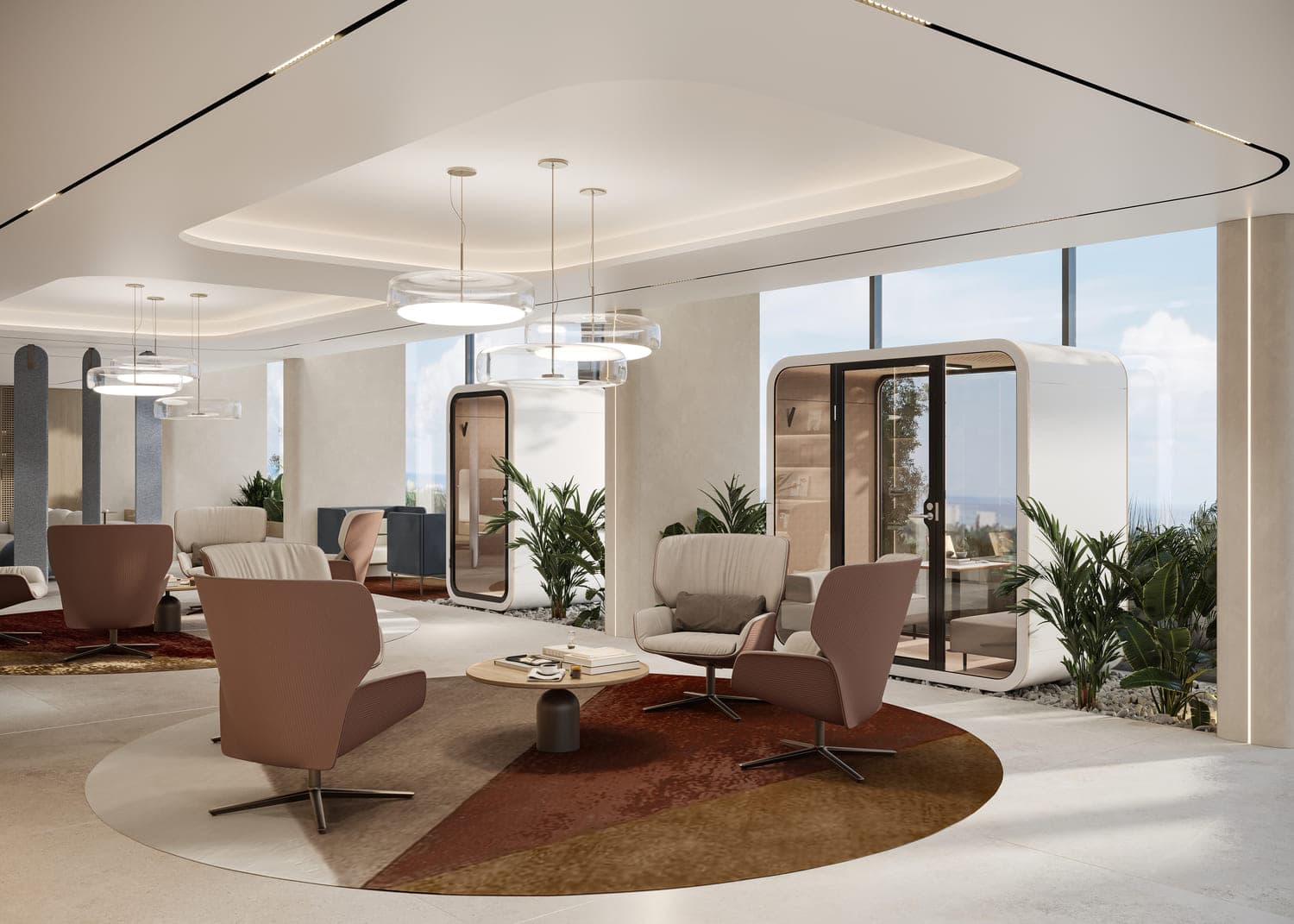 Allegro Residences amenity Co-Working Space - Dubai Islands, Dubai - by Mill Hill Riviera Development