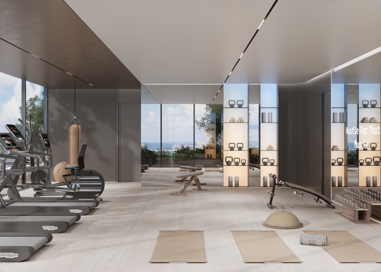 Allegro Residences amenity Gym - Dubai Islands, Dubai - by Mill Hill Riviera Development
