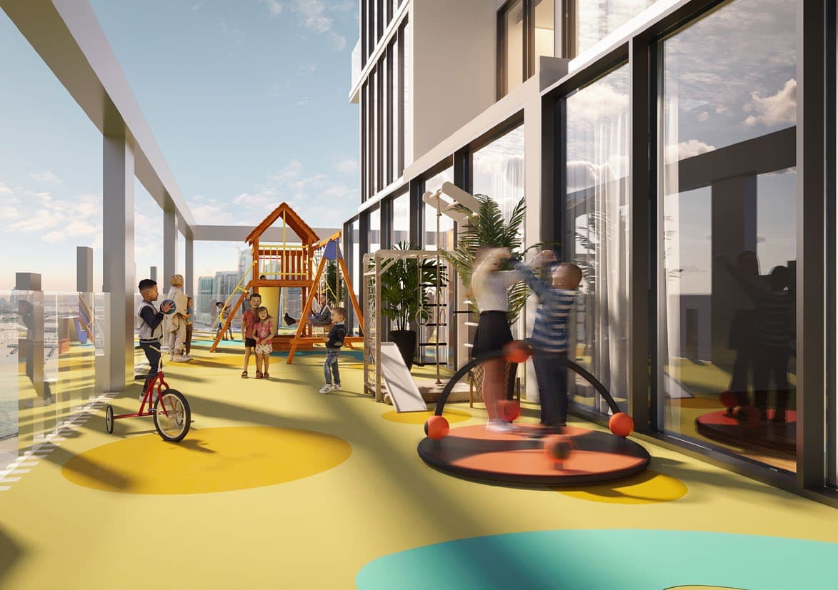 Allegro Residences amenity Kids Play Area - Dubai Islands, Dubai - by Mill Hill Riviera Development