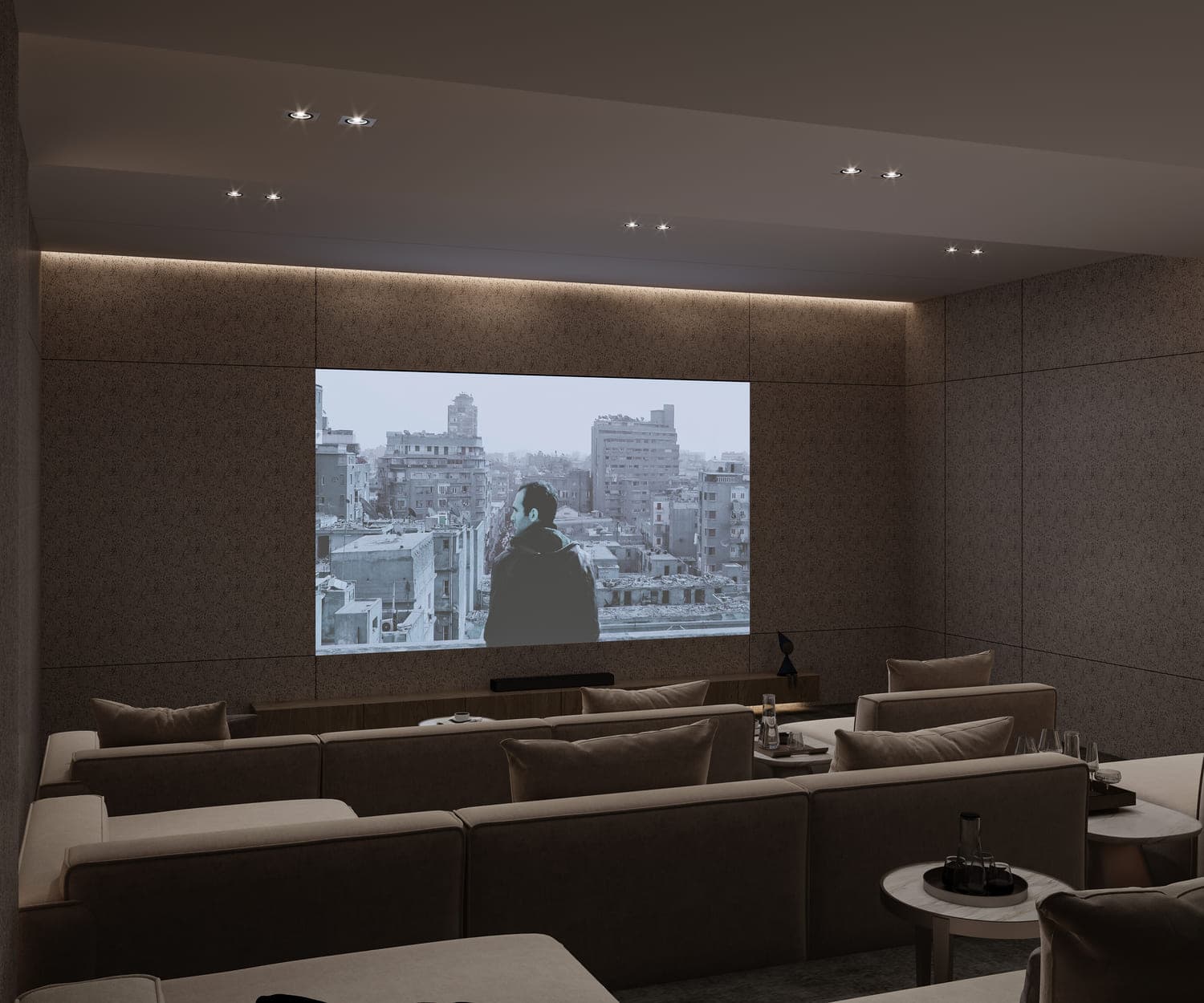 Allegro Residences amenity Sports Cinema Room - Dubai Islands, Dubai - by Mill Hill Riviera Development