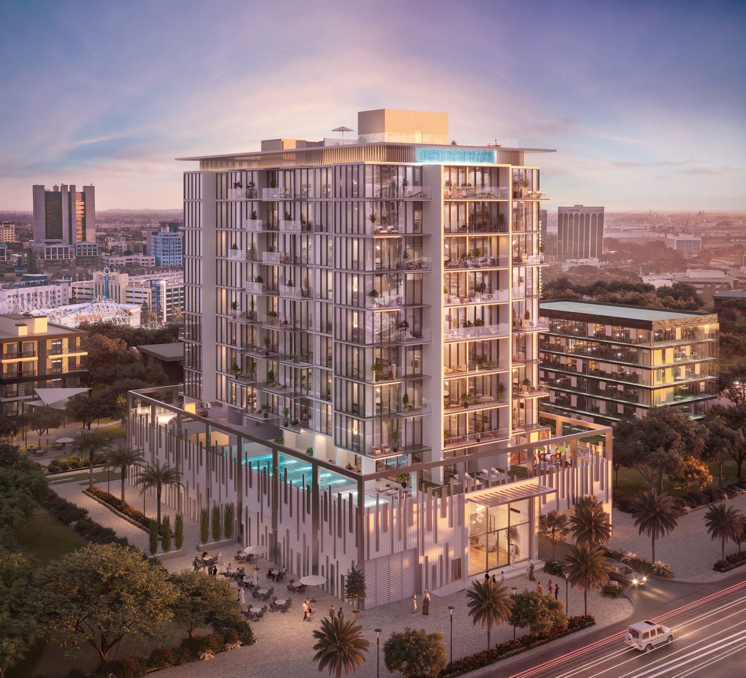 Allegro Residences exterior view - Dubai Islands, Dubai - by Mill Hill Riviera Development