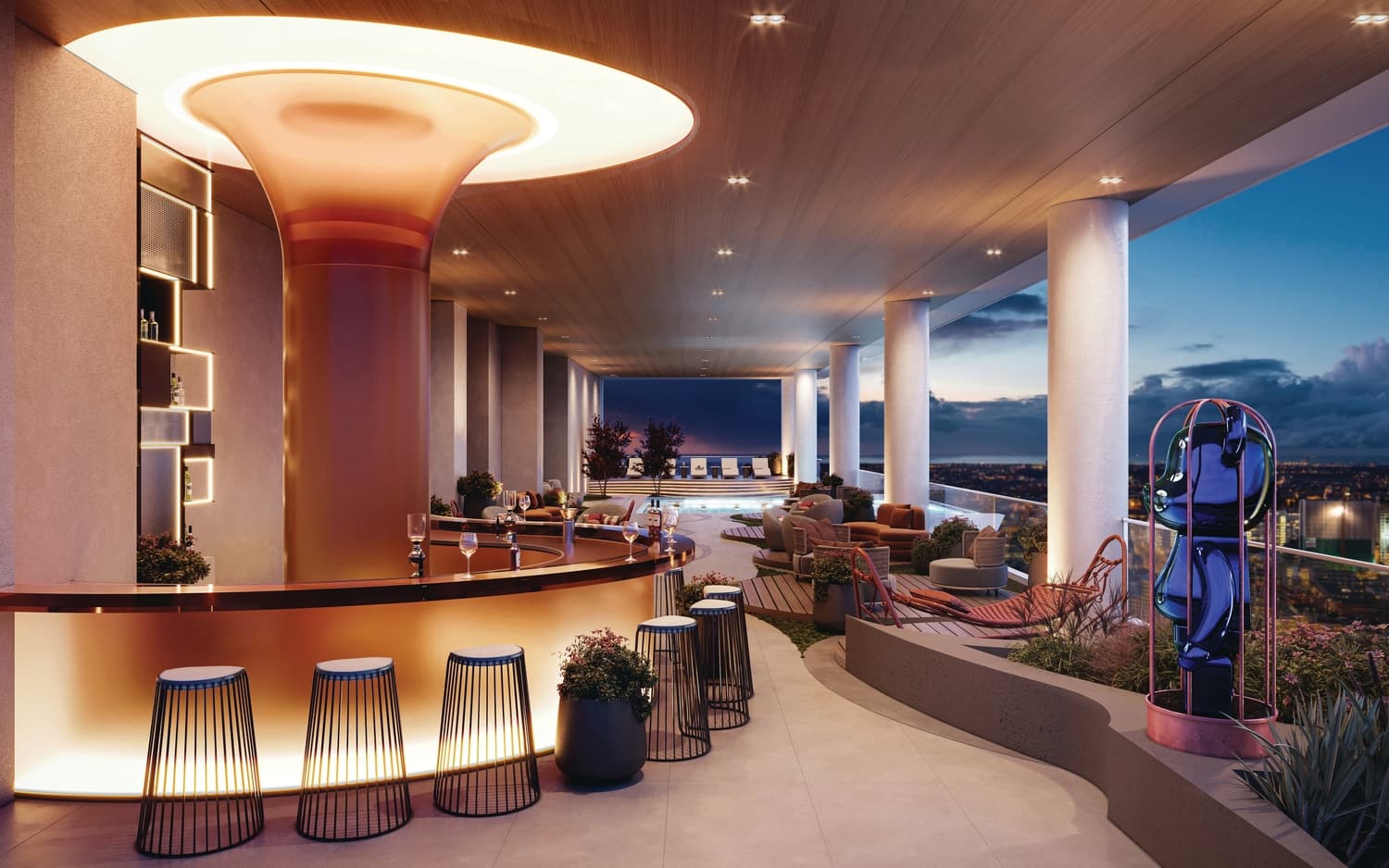 Allura amenity Pool Bar - JVC (Jumeirah Village Circle), Dubai - by Citi Developers