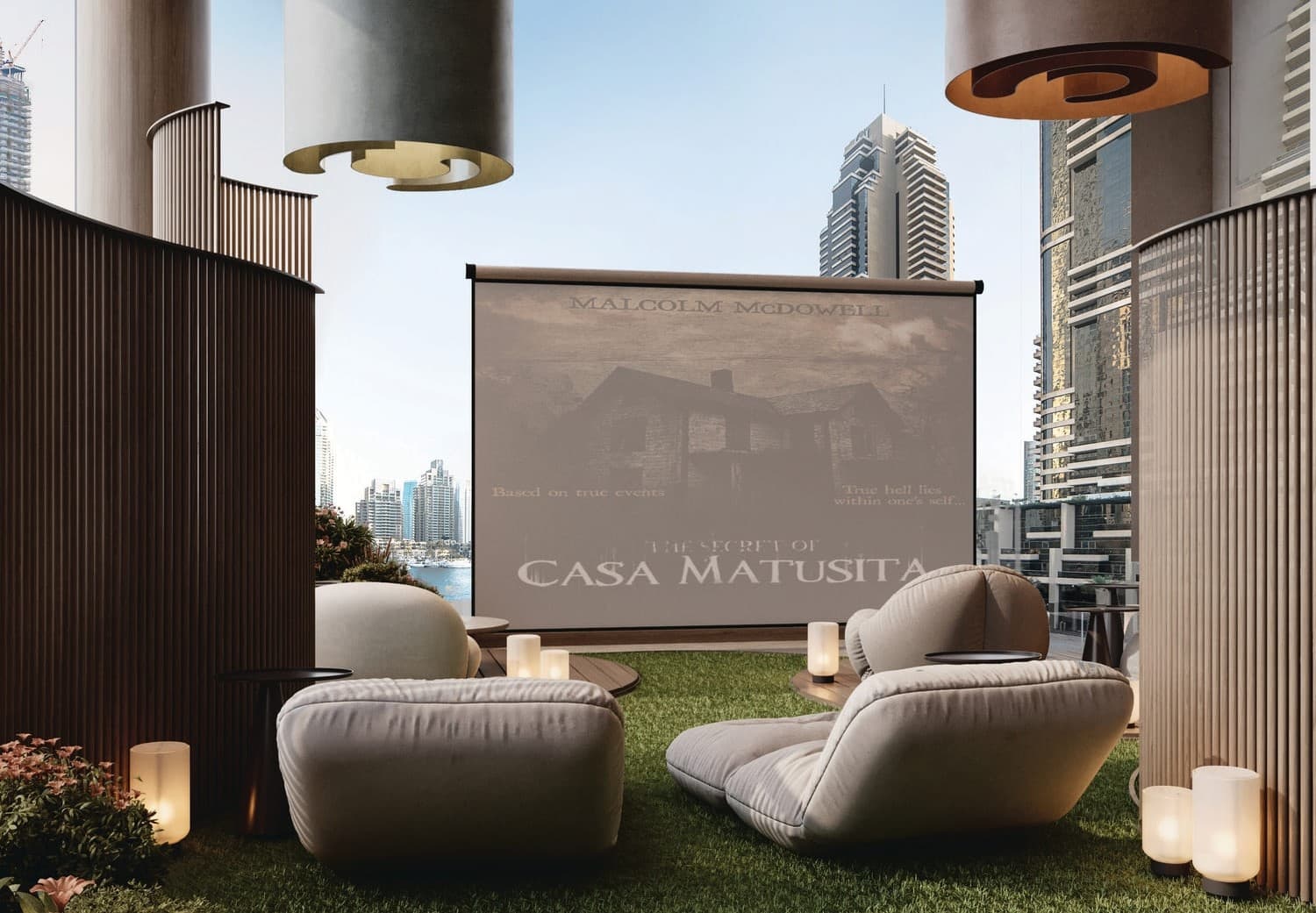 Allura amenity Terrace Cinema - JVC (Jumeirah Village Circle), Dubai - by Citi Developers