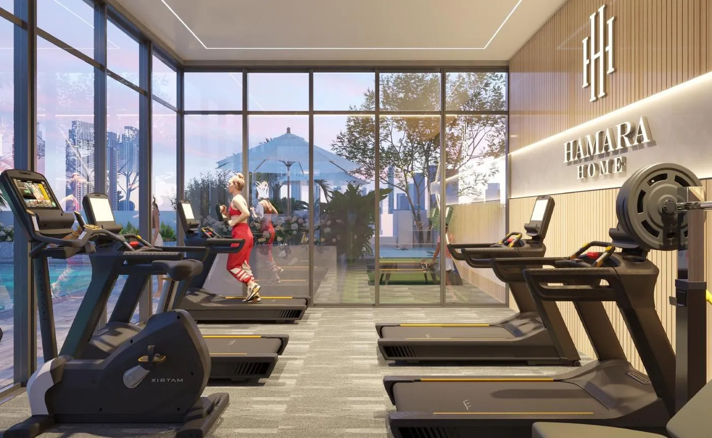 Almaara Residences amenity Fitness Centre - Al Furjan, Dubai - by Hamara Home Development