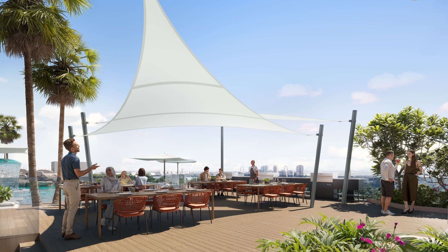 ALTA V1EW amenity Bbq Area - JVC (Jumeirah Village Circle), Dubai - by Object 1