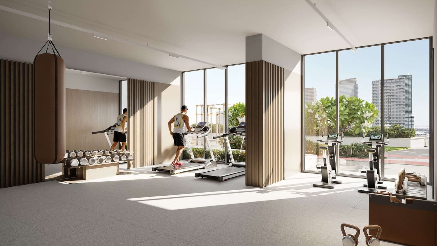 ALTA V1EW amenity Gym in JVC (Jumeirah Village Circle), Dubai, by Object 1