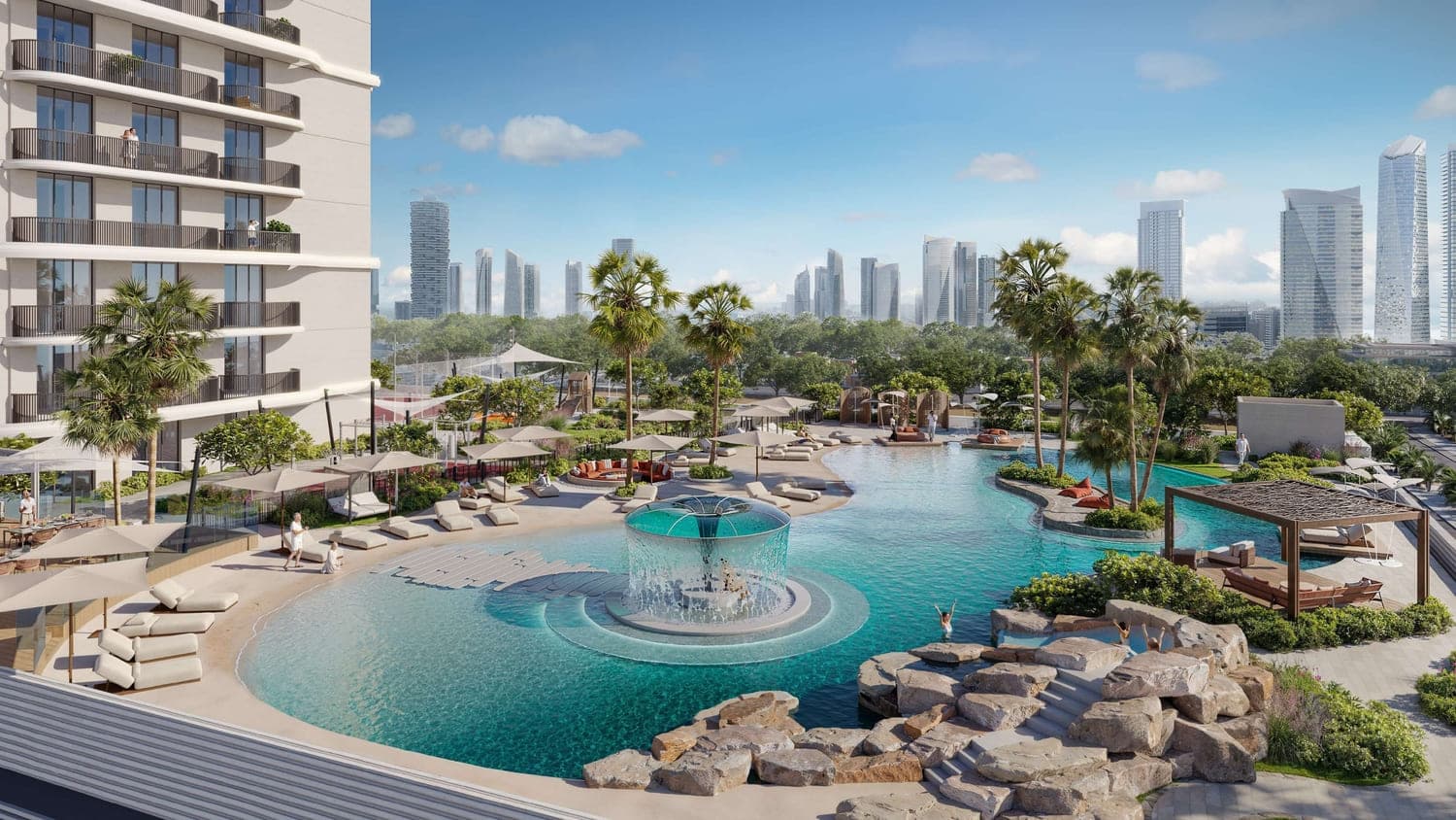 ALTA V1EW amenity Lagoon Style Pool in JVC (Jumeirah Village Circle), Dubai, by Object 1