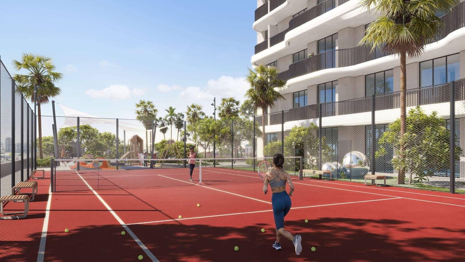 ALTA V1EW amenity Tennis Court in JVC (Jumeirah Village Circle), Dubai, by Object 1