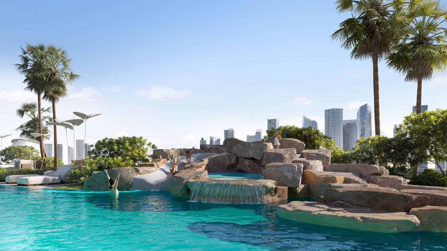 ALTA V1EW amenity Water Slide in JVC (Jumeirah Village Circle), Dubai, by Object 1