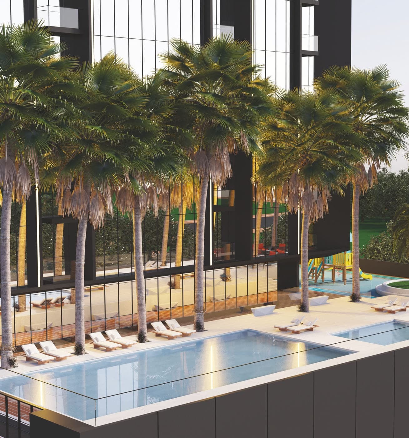 Altai Tower amenity Swimming Pool in JVT (Jumeirah Village Triangle), Dubai, by Tiger Group
