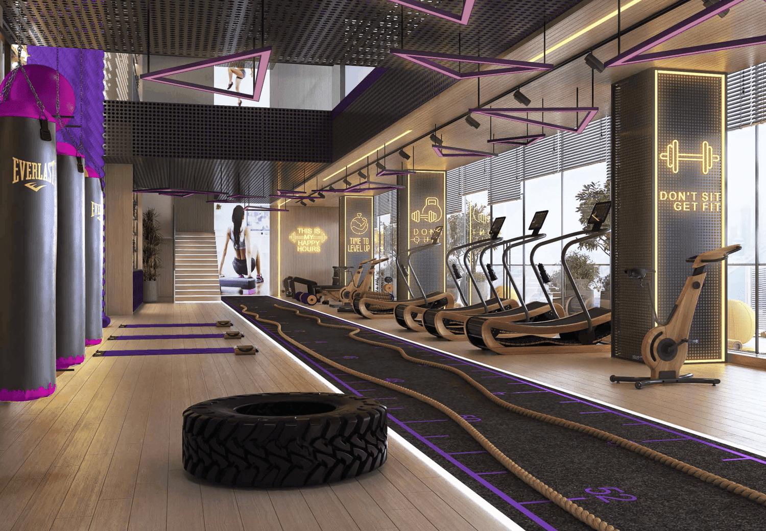 Altitude de Grisogono amenity Opulent Fitness Gym - Business Bay, Dubai - by DAMAC