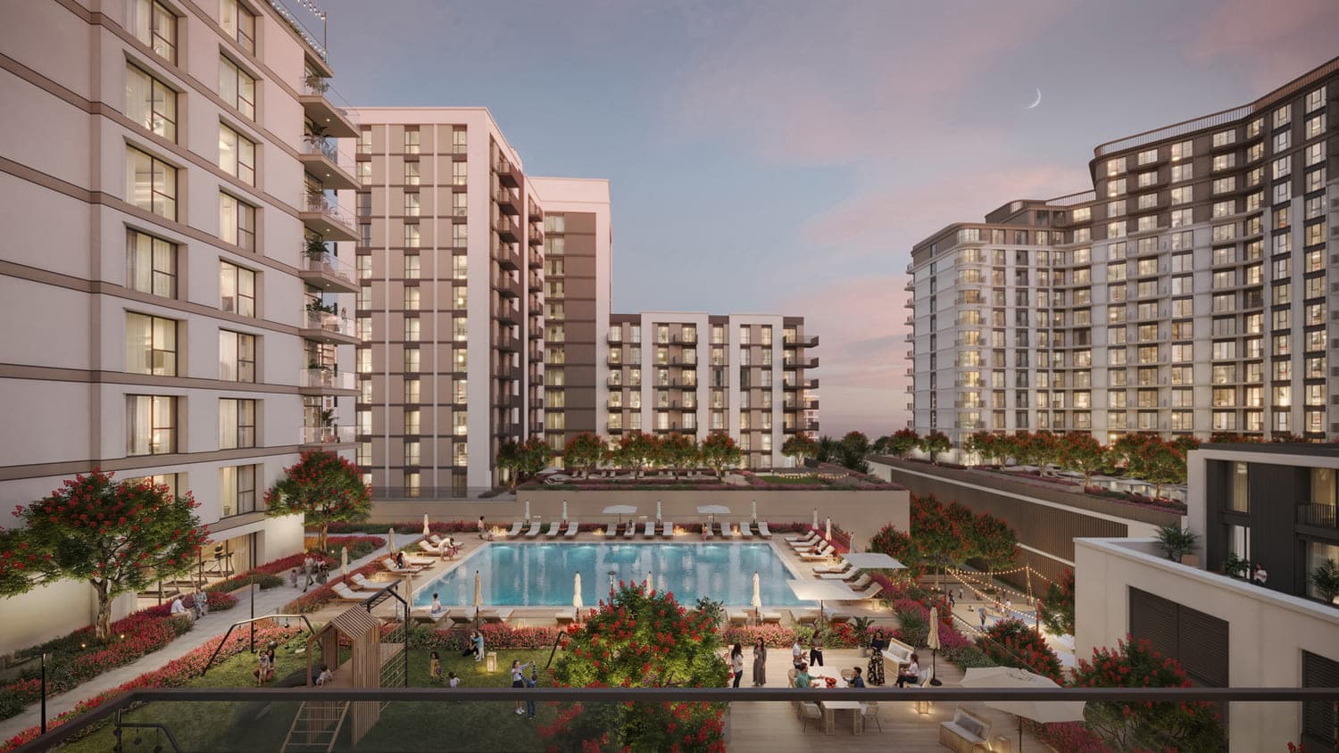 Alton amenity Swimming Pool - Town Square, Dubai - by Nshama Group