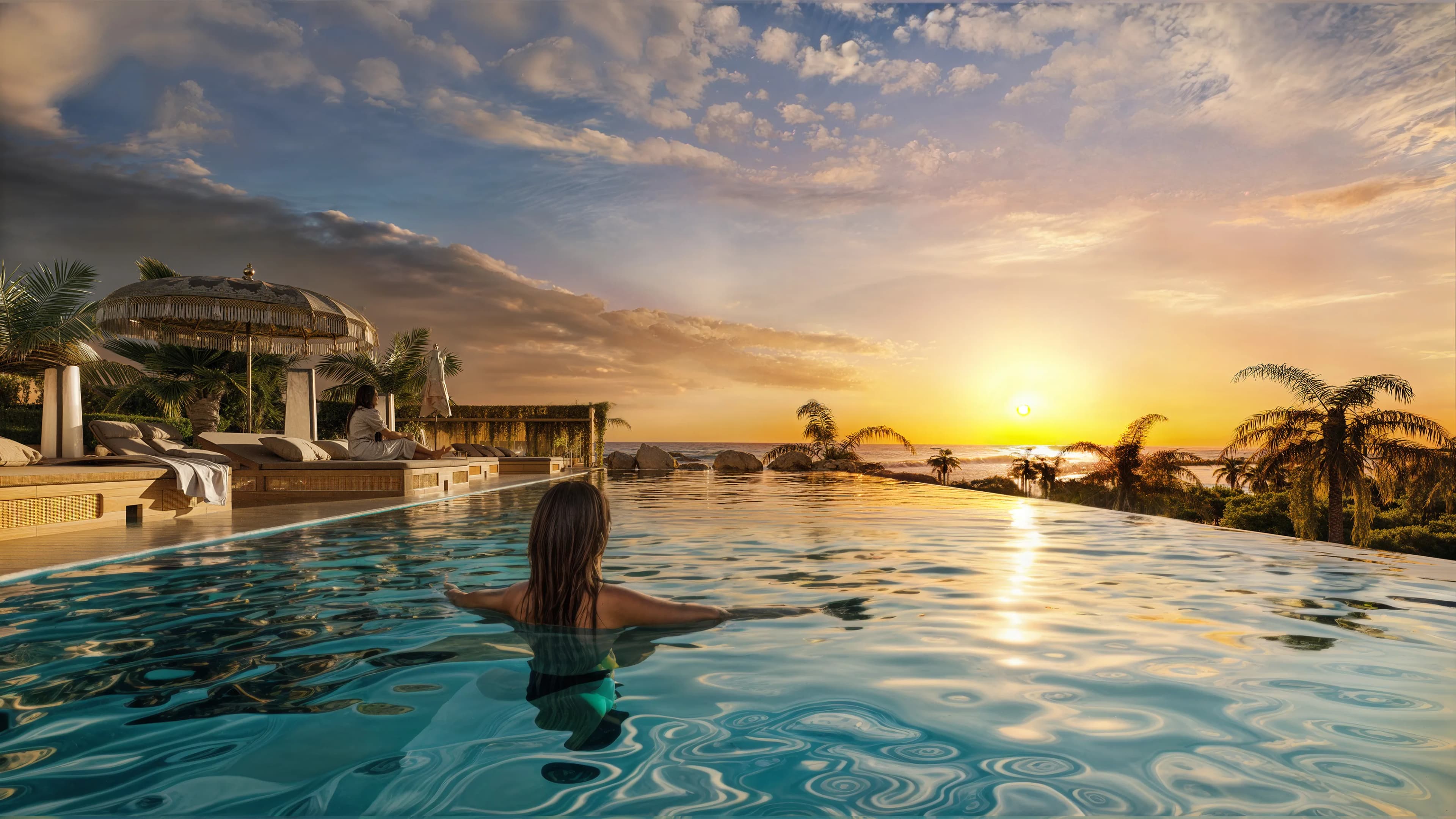 Amani Melasti amenity Infinity Pool with Patio - Badung, Dubai - by TEUS Group