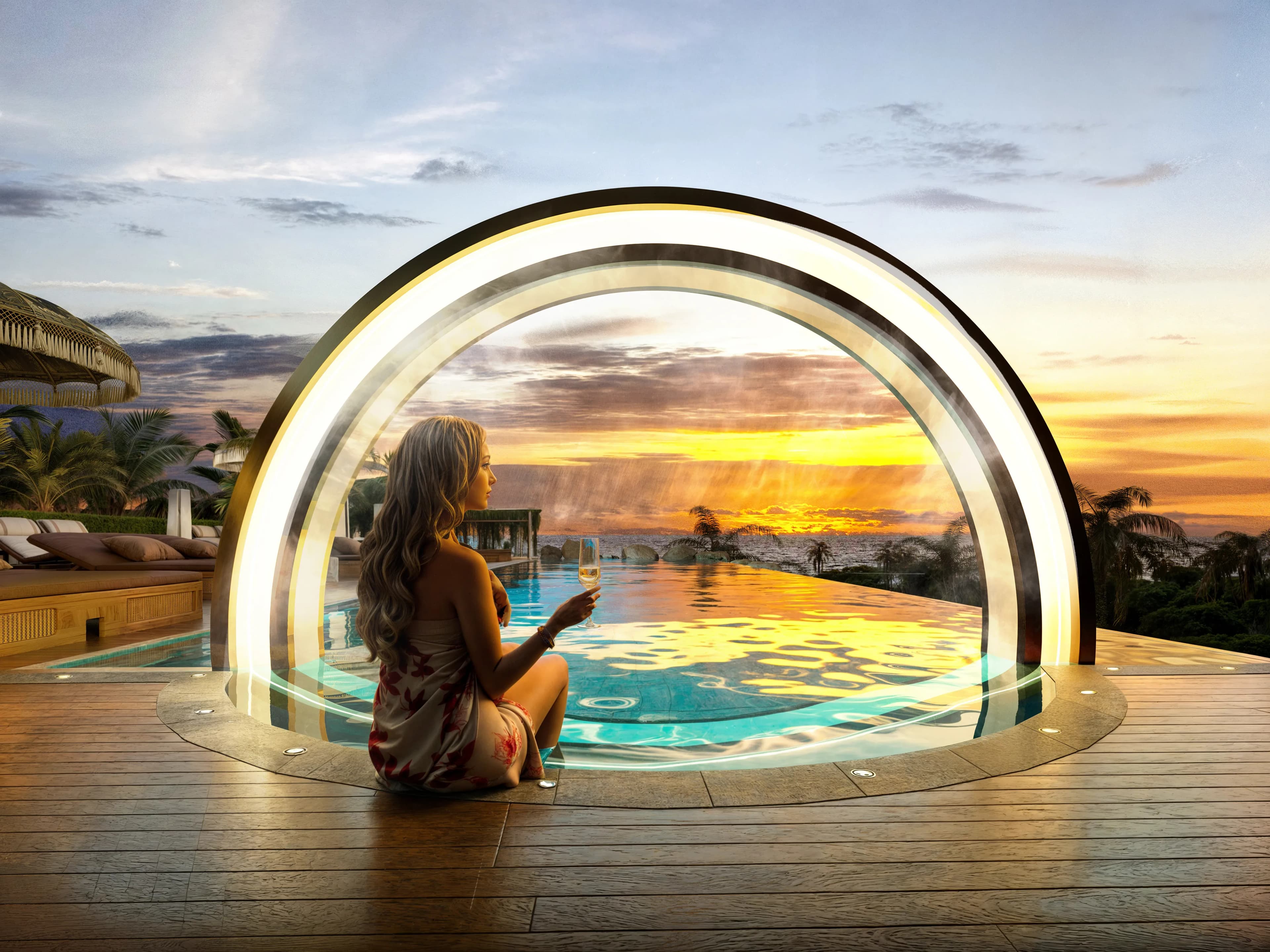 Amani Melasti amenity Jacuzzi - Badung, Dubai - by TEUS Group
