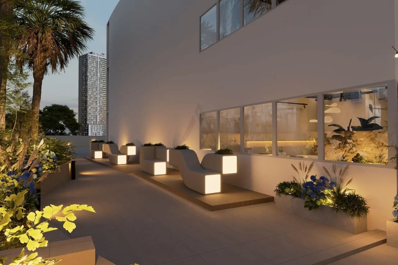 Amaris Tower amenity Seatting Area - JVC (Jumeirah Village Circle), Dubai - by DV8 Developers