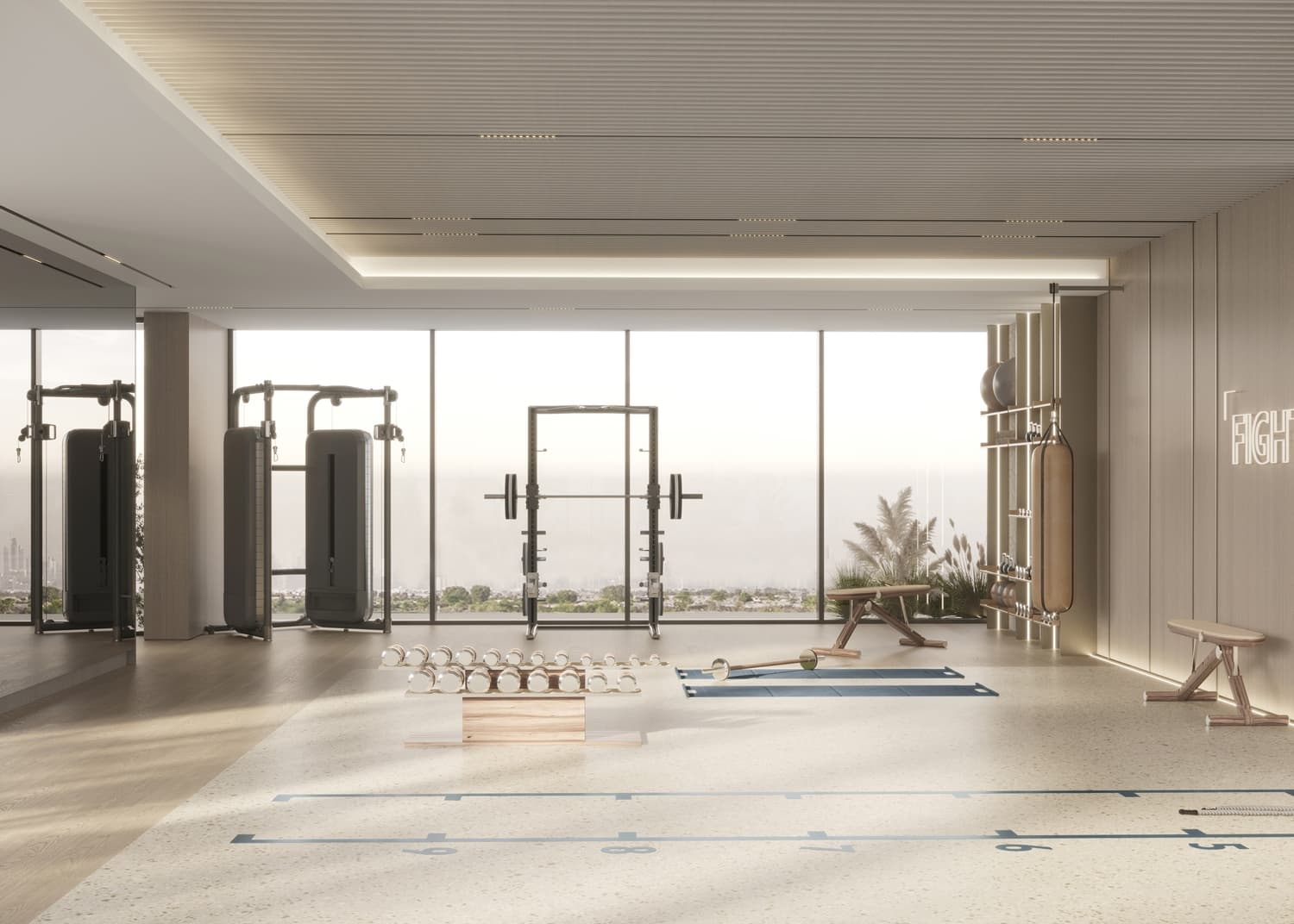 Amazonia Residence amenity Gym - Al Jaddaf Waterfront, Dubai - by Palladium Prime Real Estate Development
