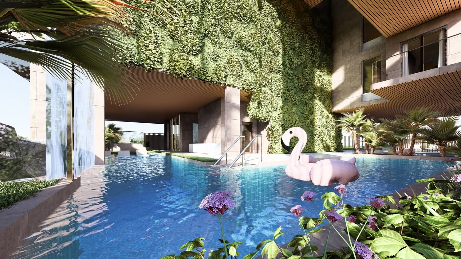 Amazonia Residence amenity Swimming Pool - Al Jaddaf Waterfront, Dubai - by Palladium Prime Real Estate Development