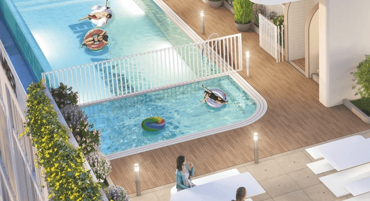 Amber by Enso amenity Kids Pool - Al Satwa, Dubai - by Enso Delevopment