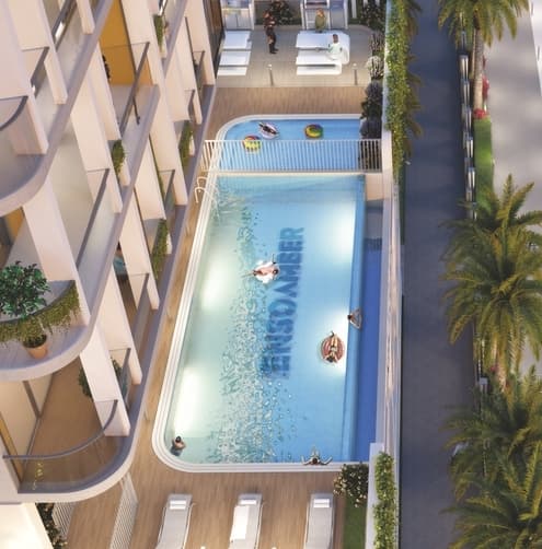Amber by Enso amenity Swimming Pool - Al Satwa, Dubai - by Enso Delevopment