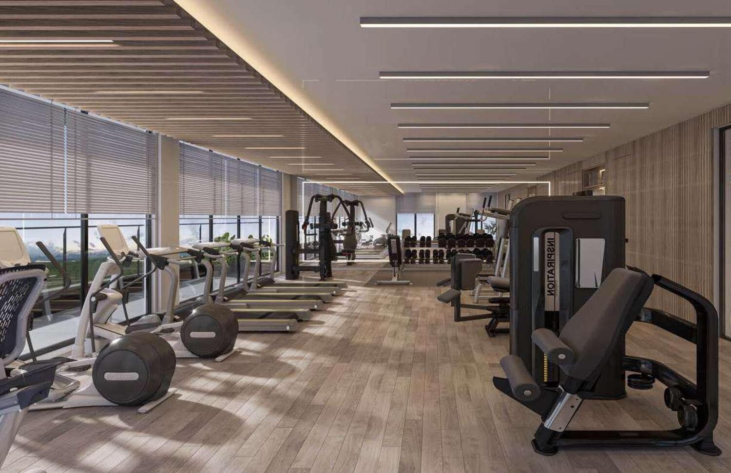 Amethyst by Siroya amenity Indoor Gym - Majan, Dubai - by Siroya Ventures Realty