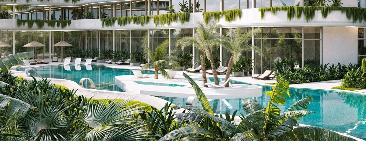 Anta Oasis by Wyndham amenity Lagoon Pool - Badung, Dubai - by ANTA Group Development