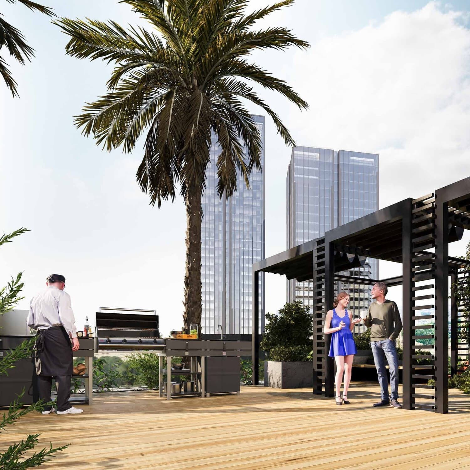 Antalya amenity Bbq Area - Dubai Sports City, Dubai - by Karma Developers
