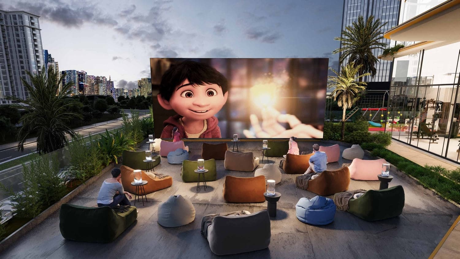 Antalya amenity Outdoor Cinema - Dubai Sports City, Dubai - by Karma Developers