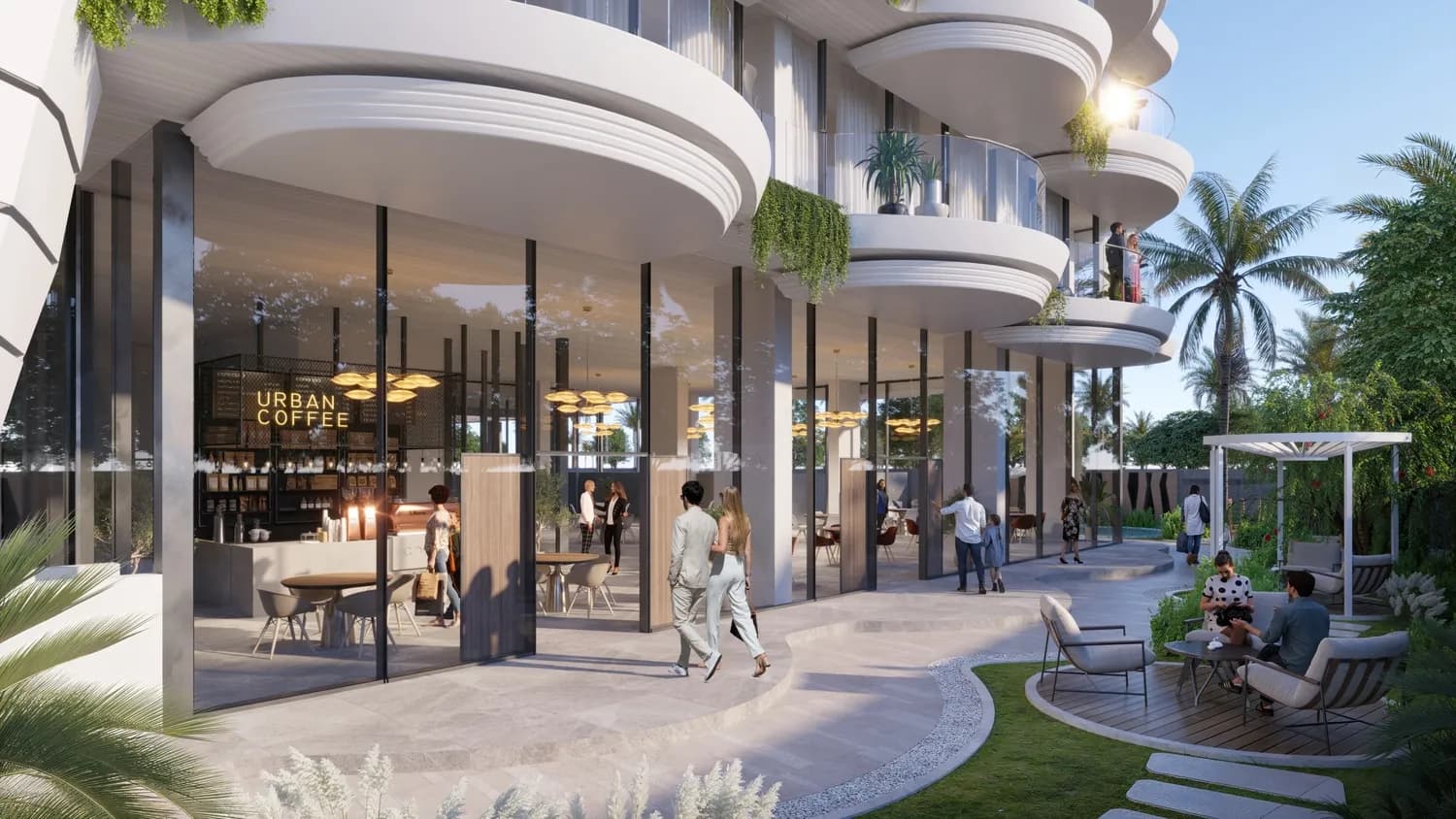 Aqua Maya amenity Retail Area - Al Marjan Island, Dubai - by BNW Developments