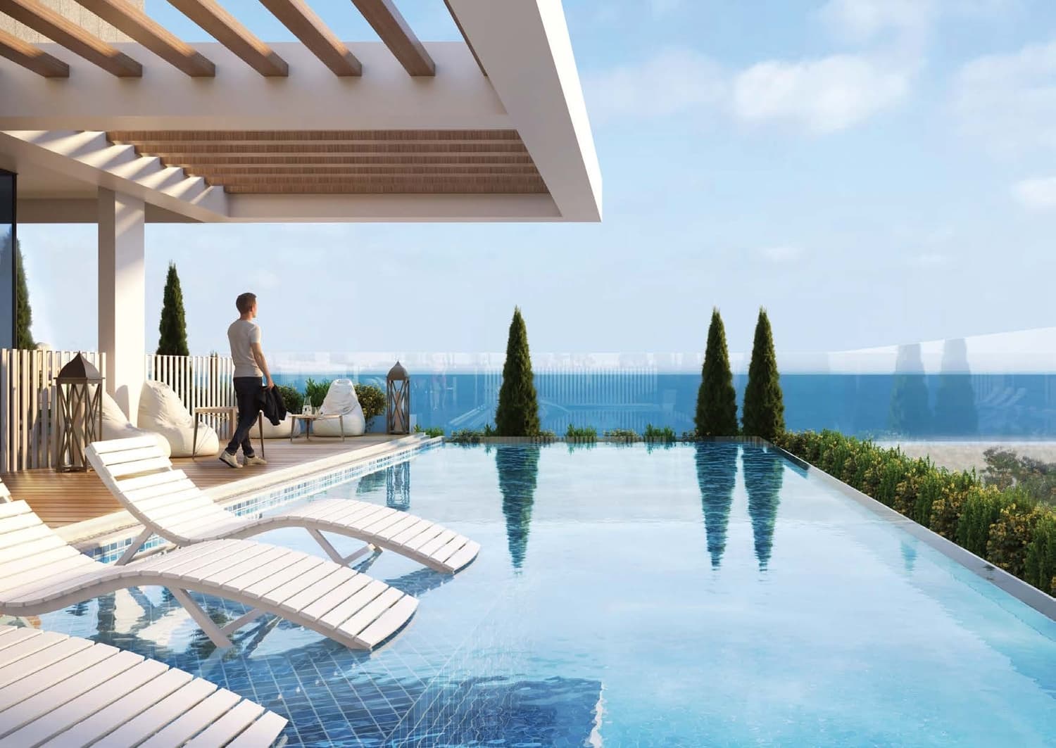 Aquino amenity Opulent Swimming Pool - Al Marjan Island, Dubai - by BNW Developments