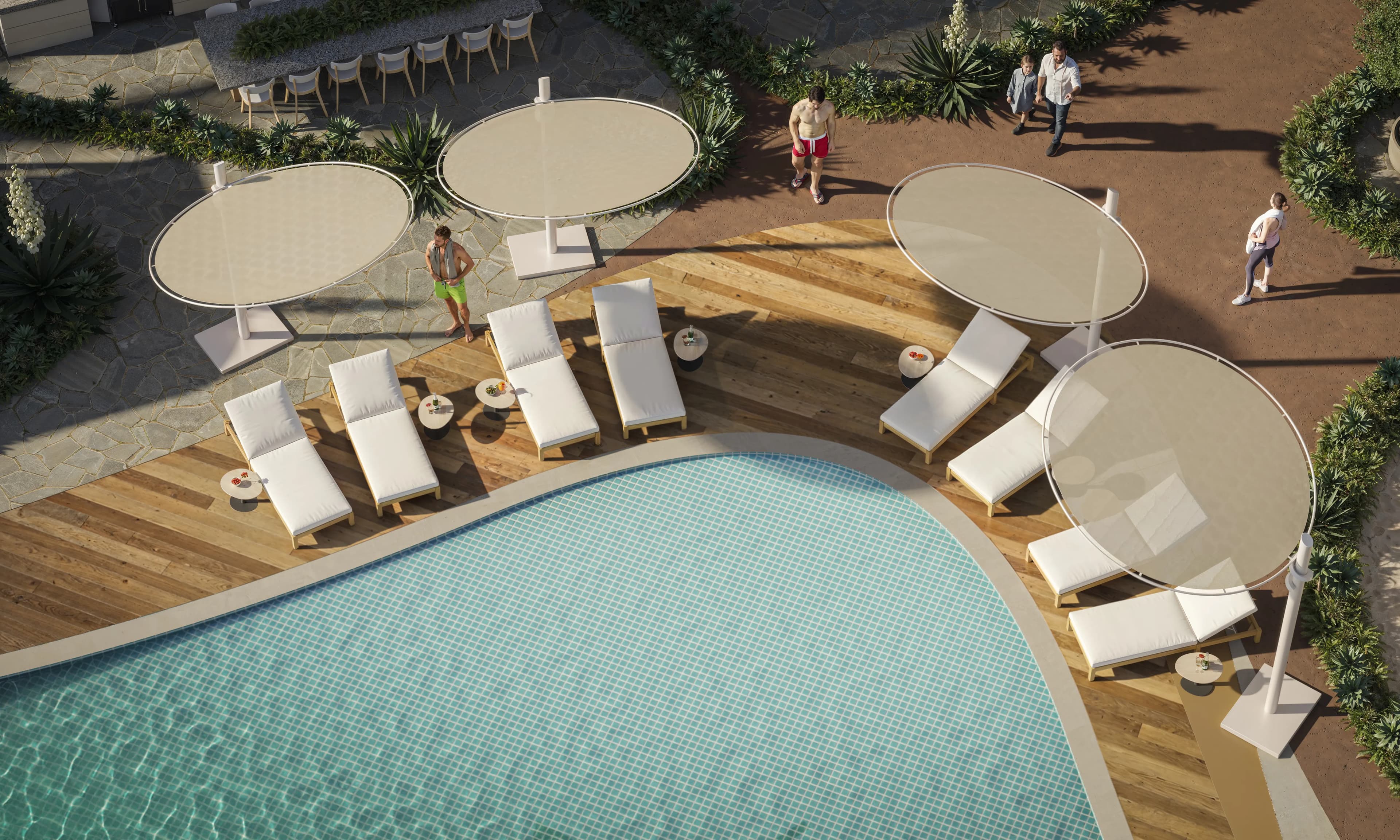 Aquora by Casa Vista Development amenity Pool Deck - Dubai Islands, Dubai - by Casa Vista Development LLC