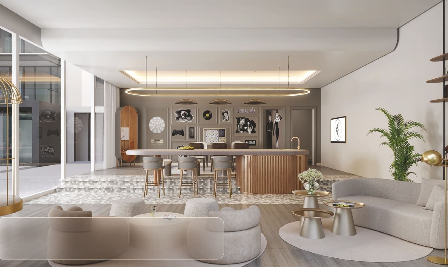 Arbor View amenity Clubhouse in Arjan, Dubai, by Ellington