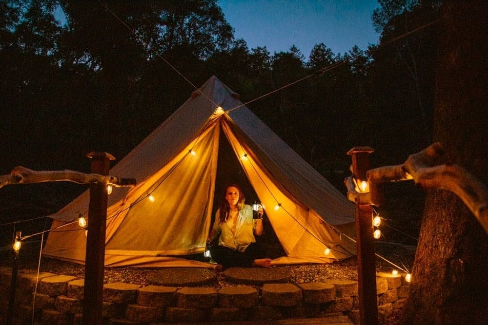 Arbor View amenity Glamping Area in Arjan, Dubai, by Ellington