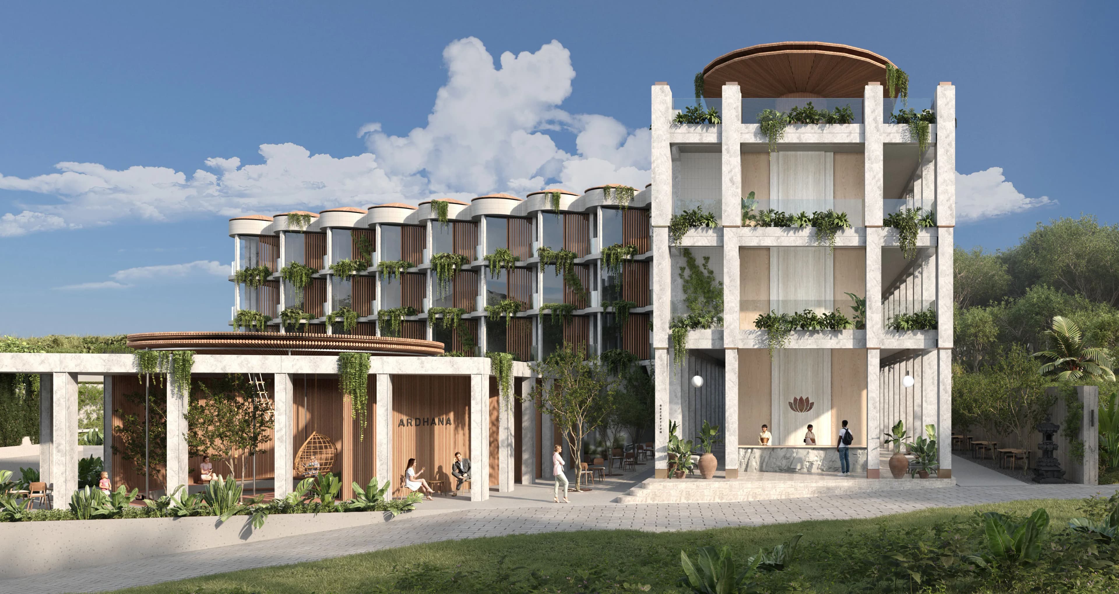Ardhana Residence Hotel exterior view - Badung, Dubai - by High Quality Construction