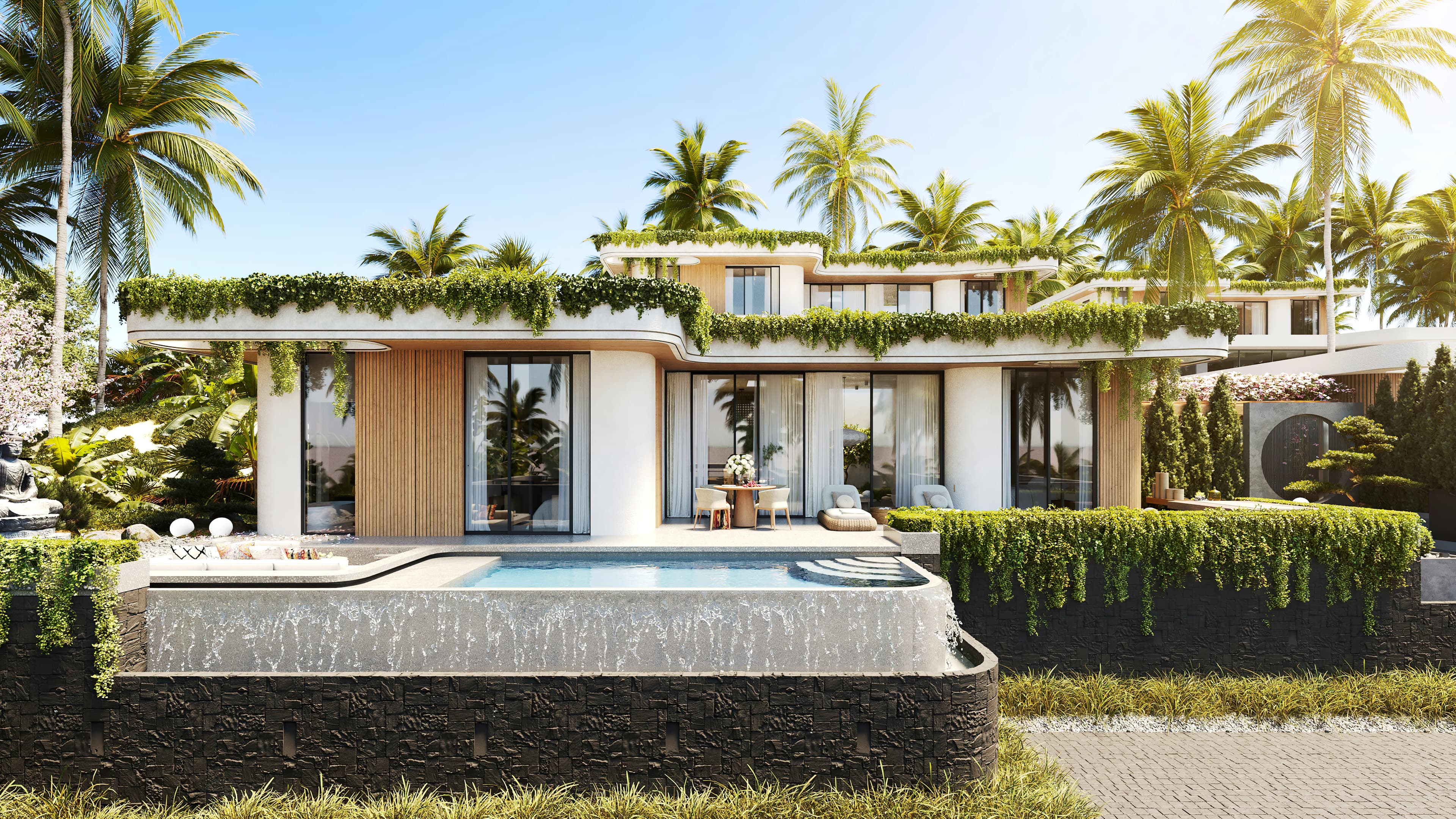 Ardhana Residence Villas exterior view - Bali, Dubai - by High Quality Construction