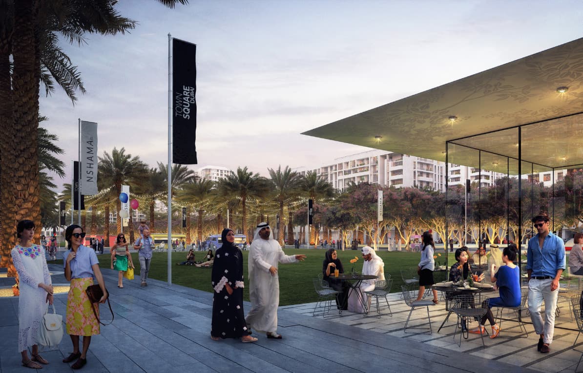 Aria on the Park amenity F&B & Retail Outlets - Town Square, Dubai - by Nshama Group
