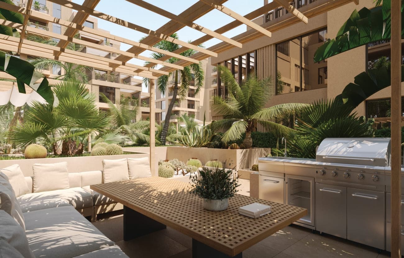 Arisha Terraces amenity Bbq & Bonfire Zone - Dubai Studio City, Dubai - by Qube Development