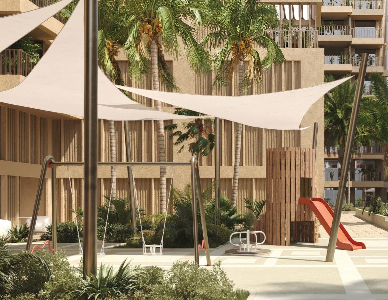 Arisha Terraces amenity Outdoor Playground in Dubai Studio City, Dubai, by Qube Development