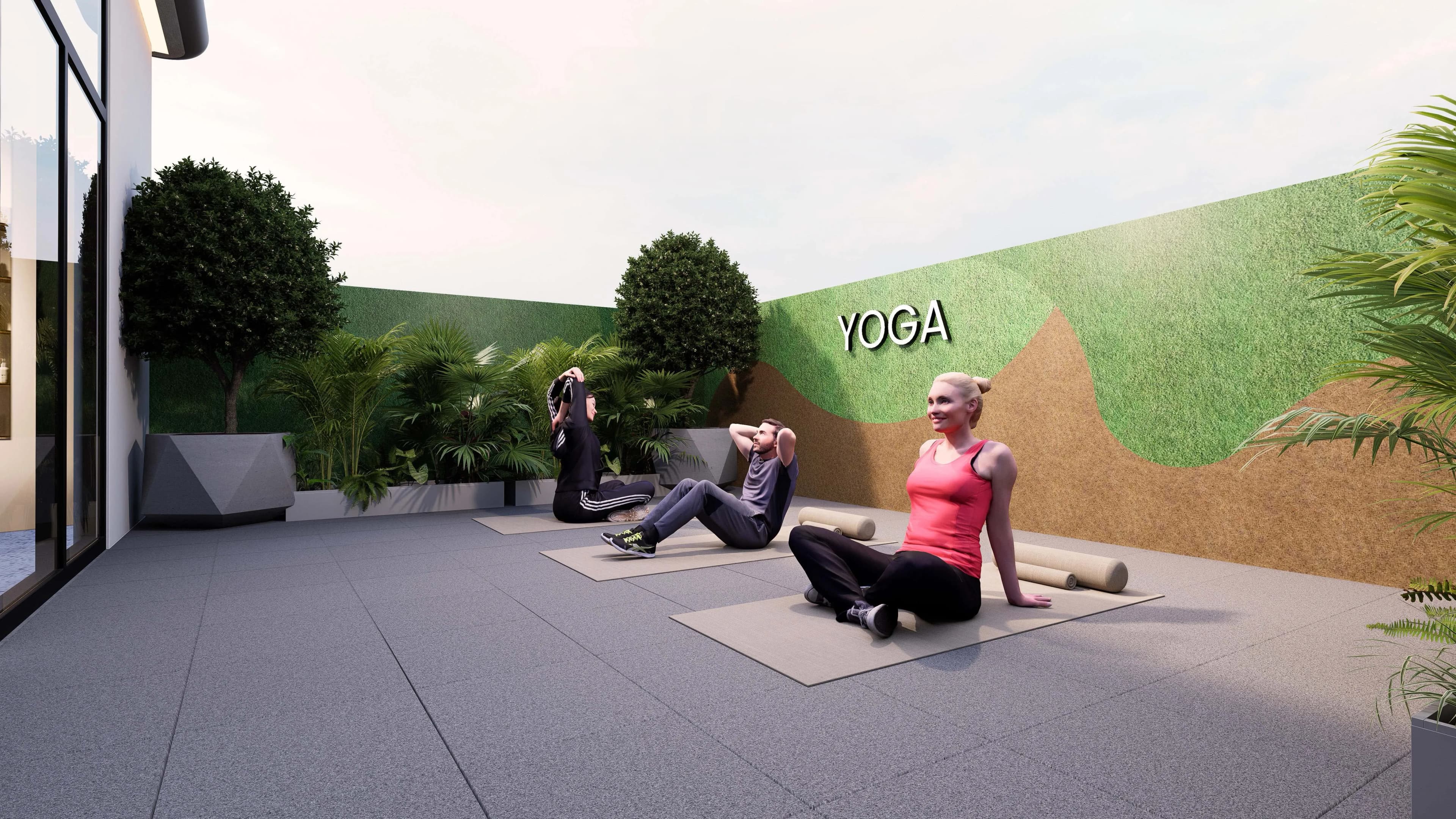 Aristo amenity Outdoor Yoga - Dubai South, Dubai - by OKSA Developer