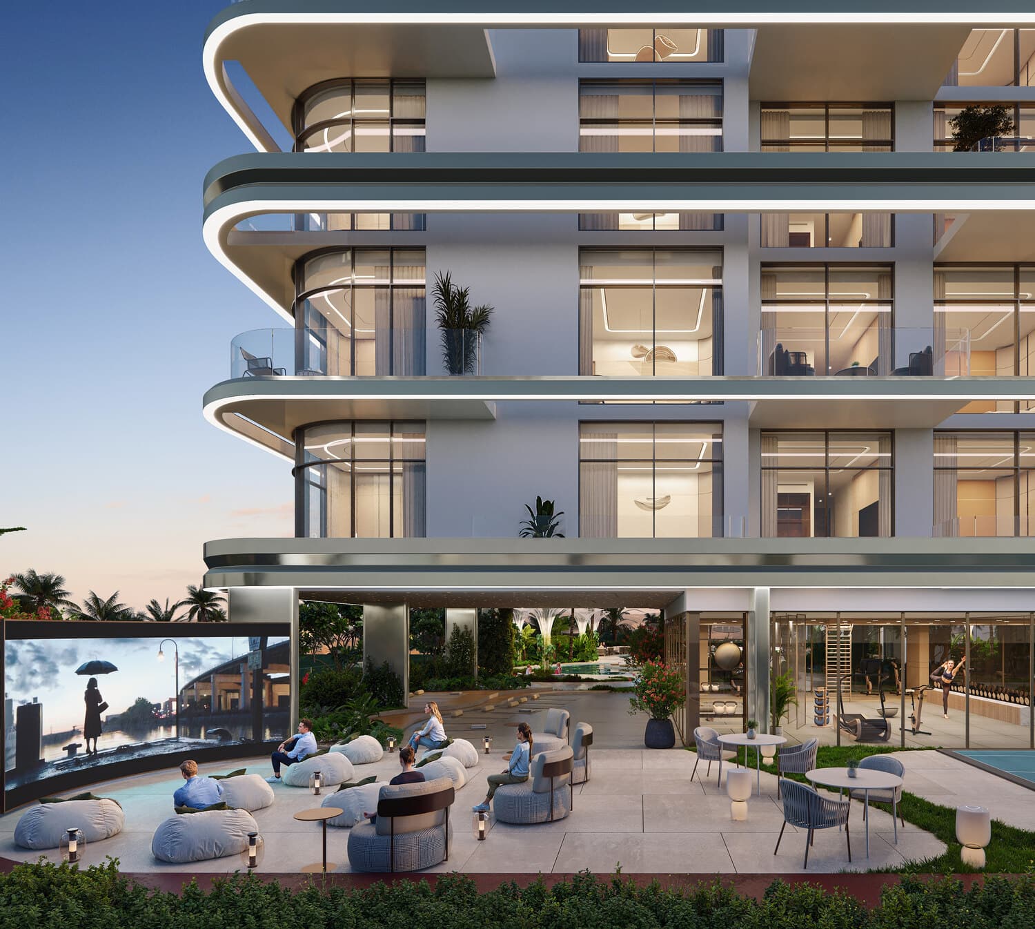 Arka Enclave Residences by Atmosphere Living amenity Outdoor Cinema - Dubai Islands, Dubai - by Manodev Real Estate Development LLC