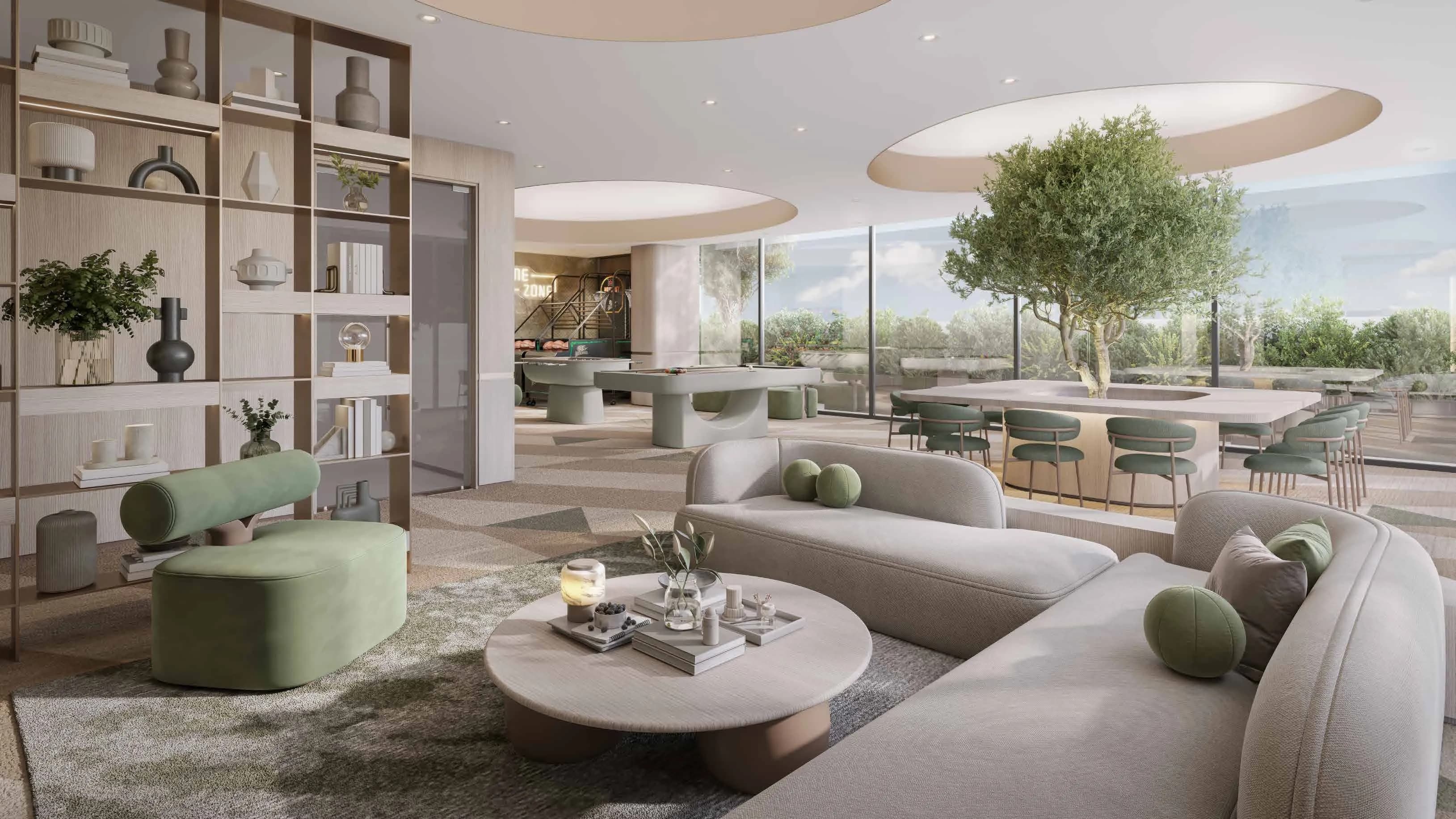 Arlington Park 2 amenity Lounge - Dubai Residence Complex, Dubai - by Majid Developments