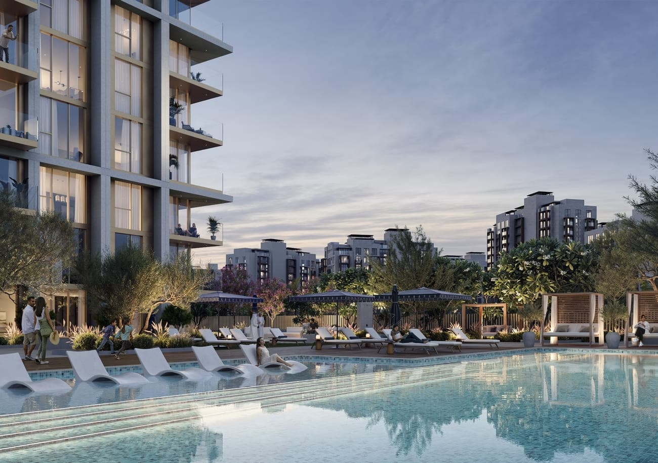 Arlo amenity Pool & Pool Area - Dubai Creek Harbour, Dubai - by Emaar