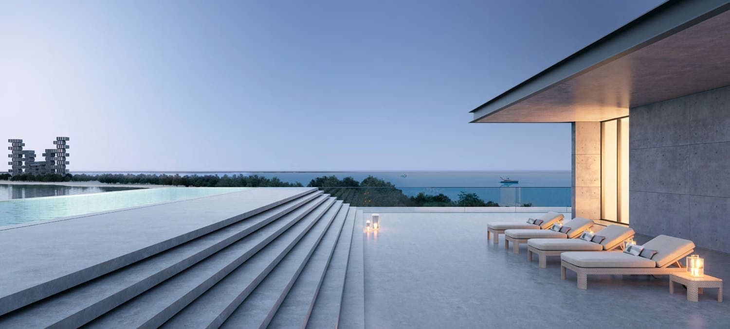 Armani Beach Residence amenity Lushly Landscaped Deck Area - Palm Jumeirah, Dubai - by Arada