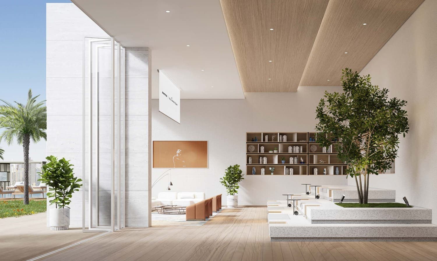 Art Bay amenity Club Lounge - Al Jaddaf Waterfront, Dubai - by Ellington