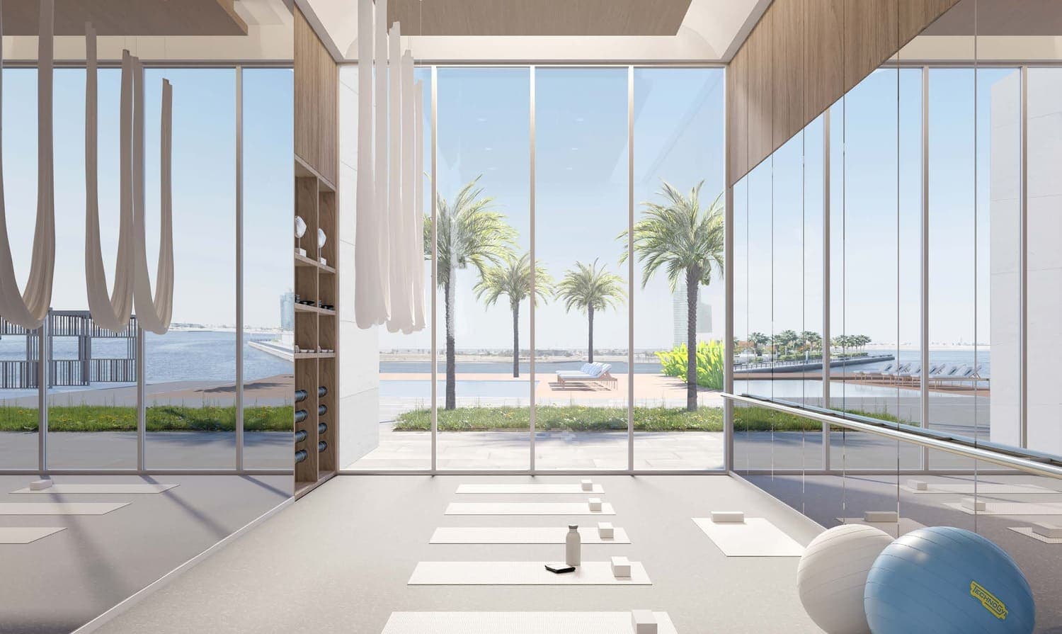Art Bay amenity Hot Yoga Studio - Al Jaddaf Waterfront, Dubai - by Ellington