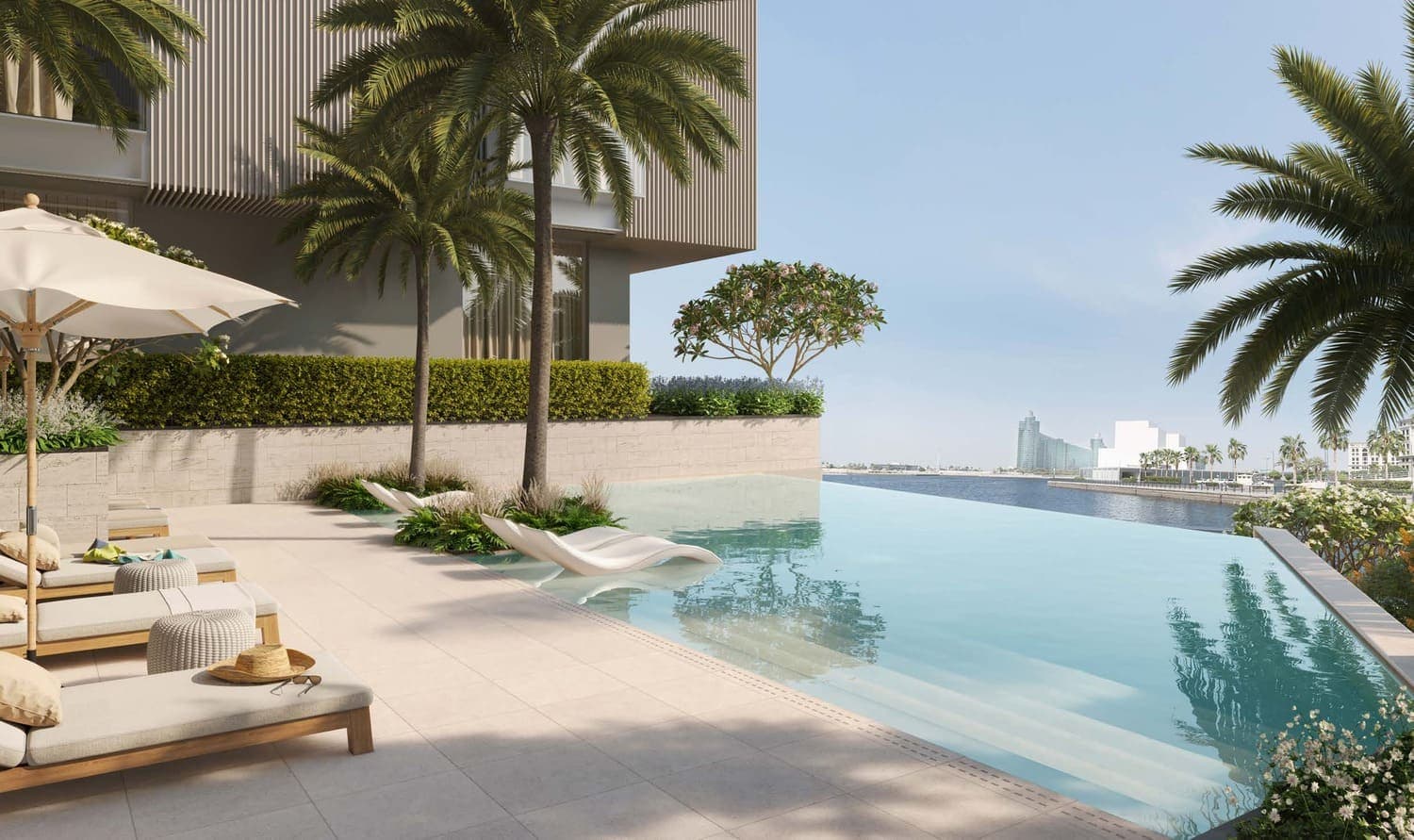 Art Bay amenity Swimming Pool - Al Jaddaf Waterfront, Dubai - by Ellington